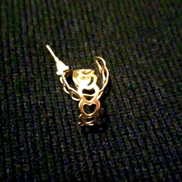 3 for $15 Heart Hoop Earrings - Picture 3 of 3